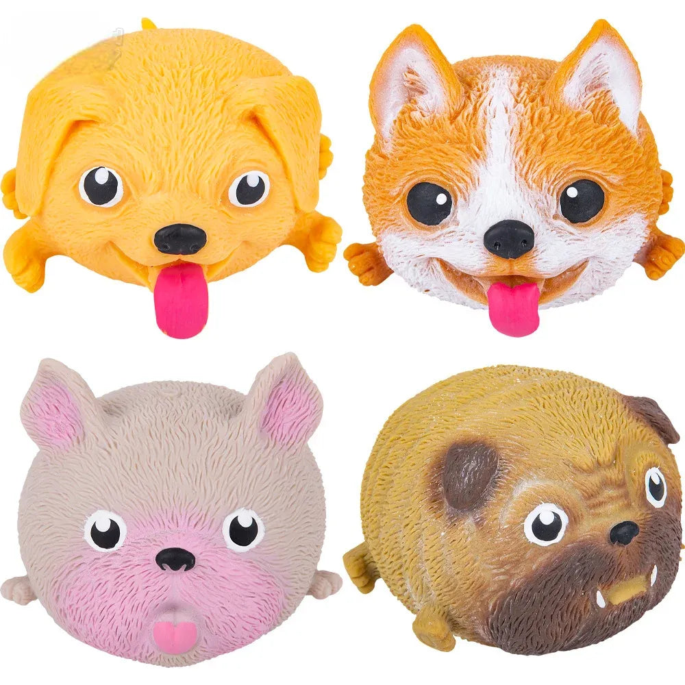 Puffy Paintable Squishies Assortment, 4 Squishie Packs Included 