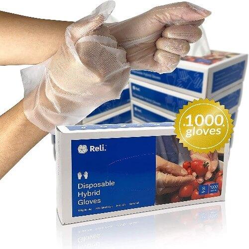 Comfy Package Clear Powder Free Vinyl Disposable Plastic Gloves (100 Small)