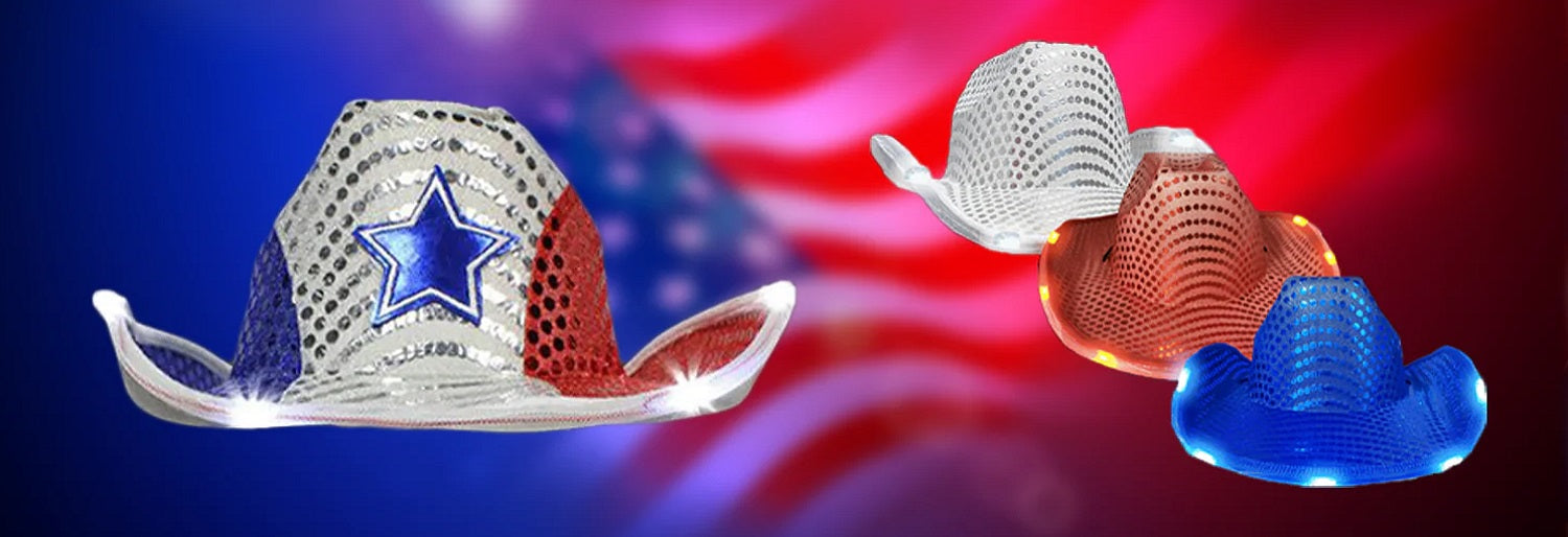 Experience Patriotic Events With A LED Cowboy Hat!