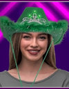How To Use A Light Up Tiara Cowboy Hat With Feather For Preppy Style ...