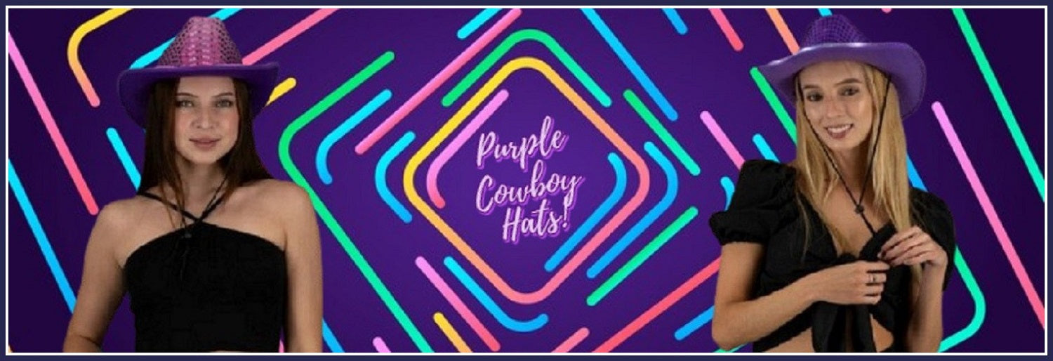 6 Unique Ways To Use Purple Cowboy Hats!