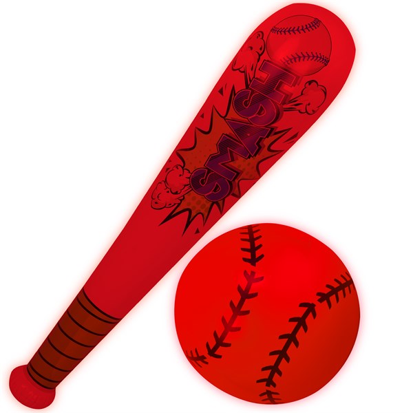 LED Inflatable Baseball & Bat Set