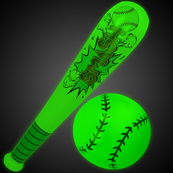 LED Inflatable Baseball & Bat Set