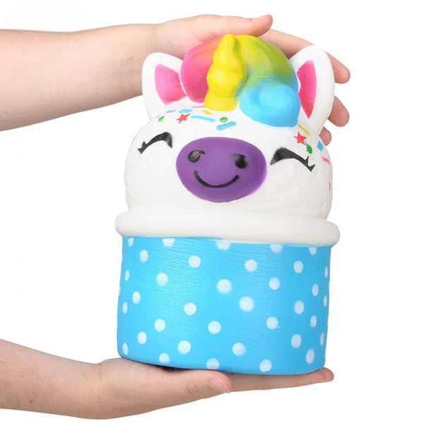 10 Jumbo Squish Unicorn Ice Cream Scoop