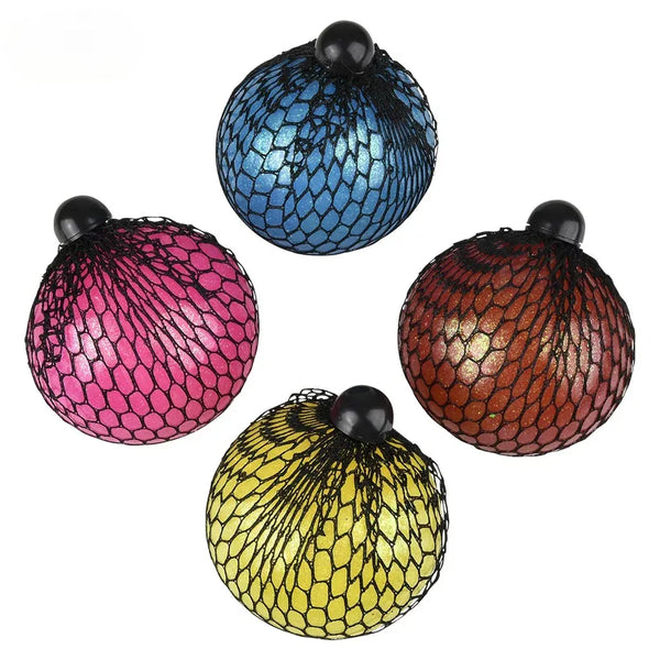 3.5 Glitter Squish Mesh Ball