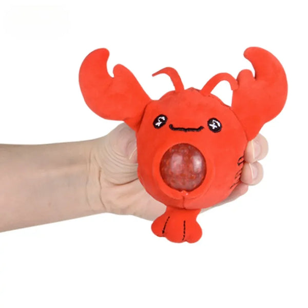 3 Lobster Squeezy Bead Plush