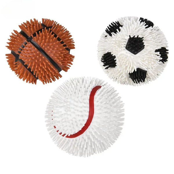 4 Squish And Stretch Gummi Sports Ball