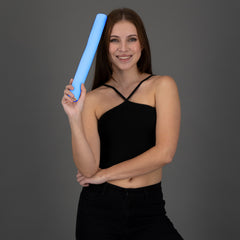 LED Light Up Flashing 18 Inch Blue Foam Stick Baton