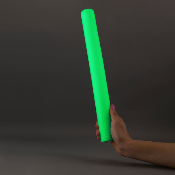 Green LED Light Up Flashing 16 Inch Foam Stick Baton