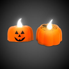 LED Light Up Halloween Pumpkin Candles