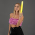 LED Light Up Flashing Yellow Foam Stick Baton