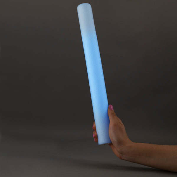 LED Light Up Flashing White Foam Stick Baton