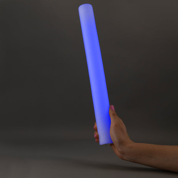 LED Light Up 16 Inch Purple Foam Stick Batons - Pack of 3 Sticks