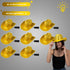 LED Flashing Gold EL Wire Sequin Cowboy Party Hat - Pack of 72 Hats