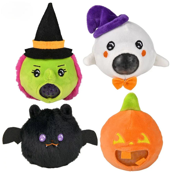 3 Halloween Squeezy Bead Plush