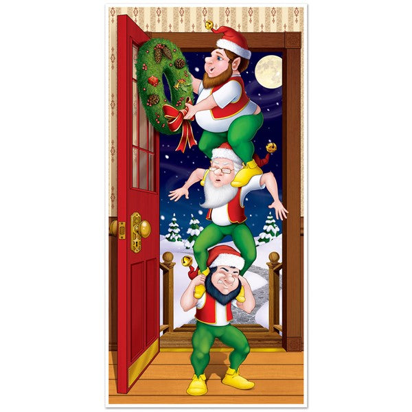 Christmas Elves Door Cover