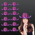 LED Light Up Flashing Sequin Cowboy Hats Purple - 12 Hats