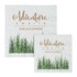 Personalized Adventure Tree Scene Beverage Napkins