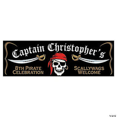 Grinning Pirate Custom Banner - Medium