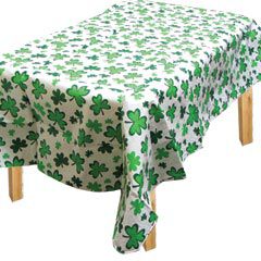 Shamrocks Vinyl Table Cover