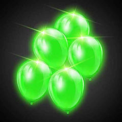 Green LED Balloons 5-Pack, LED Balloon