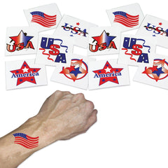 Patriotic 1 1/4" Tattoos