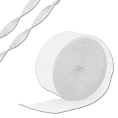 White Crepe Paper Streamer