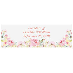 Pretty Garden Wedding Custom Banner - Small