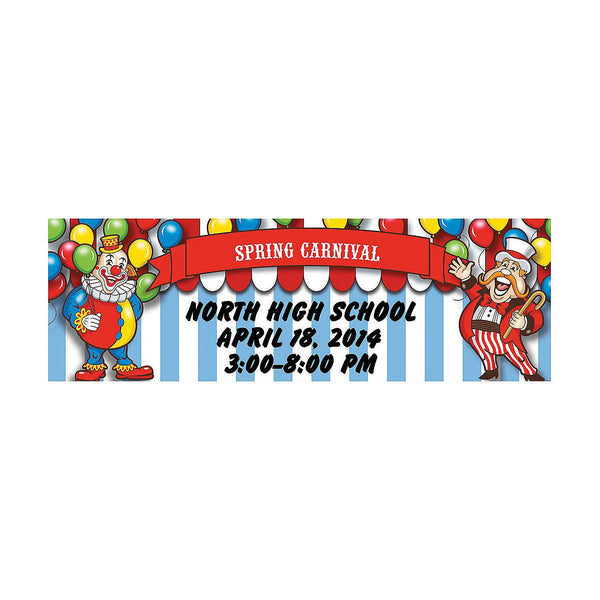 Big Top Carnival Custom Banner - Large