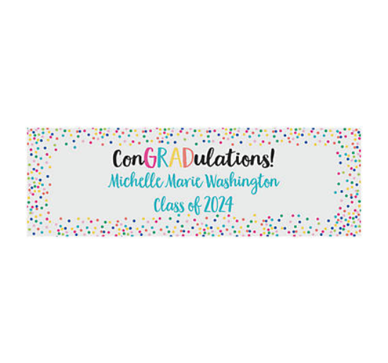 ConGRADulations Graduation Custom Banner - Small