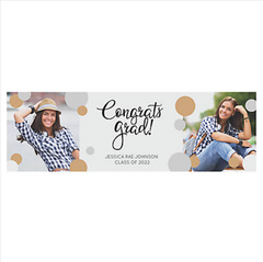 Congrats Grad Photo Custom Banner - Medium