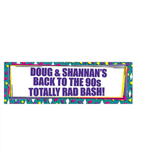 90s Party Custom Banner - Medium