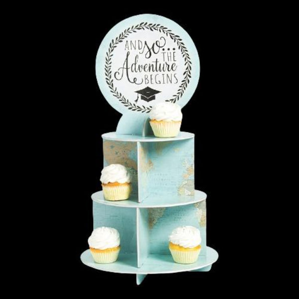 Grad Adventure Cupcake Stand