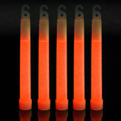 15 Large Glow Sticks ULTRA ORANGE
