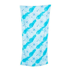 60 Inch Blue Tie-Dye Beach Towel