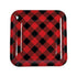 Square Buffalo Plaid Dinner Plates