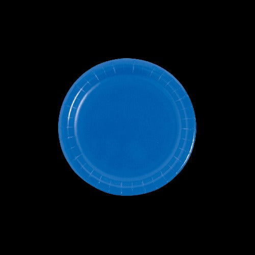 Cobalt Blue Round Paper Dessert Plates