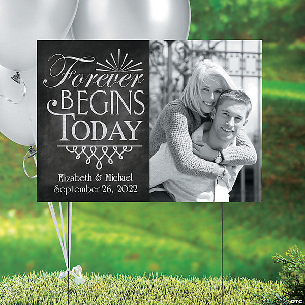 Custom Photo Simply Timeless Yard Sign