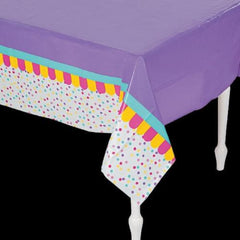 Donut Sprinkles Plastic Tablecloth