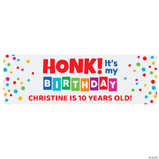 Honk Its My Birthday Custom Banner - Large