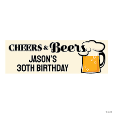 Cheers & Beers Custom Banner - Small