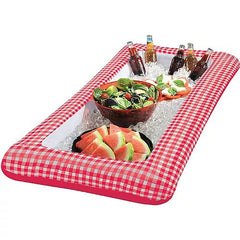 Picnic Party Red Gingham Inflatable Buffet Cooler