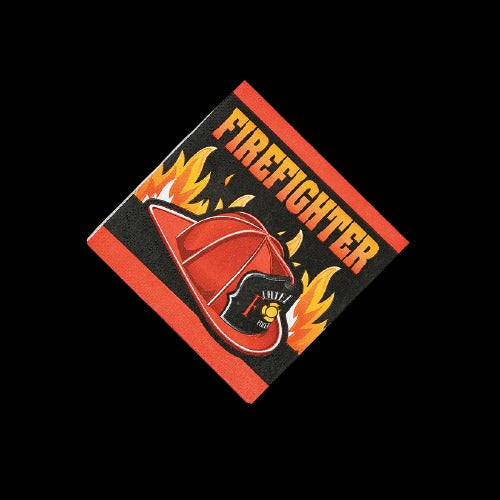 Firefighter Party Beverage Napkins