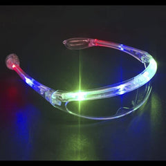 1 Pair of LED Flashing Light Up Party Retro Aviator Glasses Shades