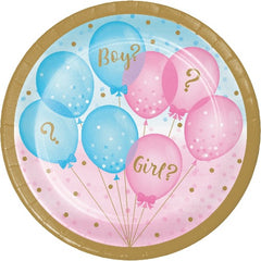 Gender Reveal Party Dessert Plates