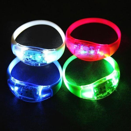 Neon Party Led Bracelet With Controller Led Party Led Bracelet Sound  Activated Christmas Bracelet Glowing Bracelets Custom Logo