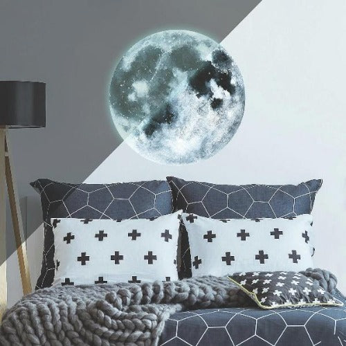 Glow In The Dark Moon Peel & Stick Giant Decals Set