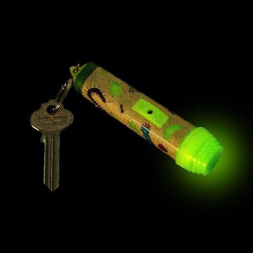 Glow In The Dark Bug Flashlight Keychains