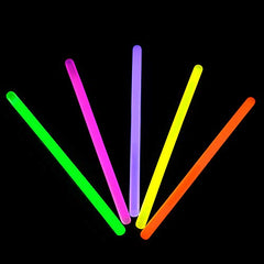 6 Inch Glow Sticks with Hook - 24 Hour Powder Mix