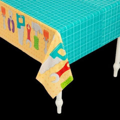 Little Handyman Plastic Tablecloth